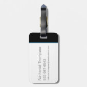 Walk van de grafische kaart van de Qilin Mountain Bagagelabel (Achterkant verticaal)