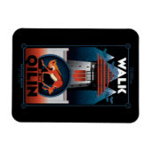 Walk van de grafische kaart van de Qilin Mountain Magneet (Horizontaal)