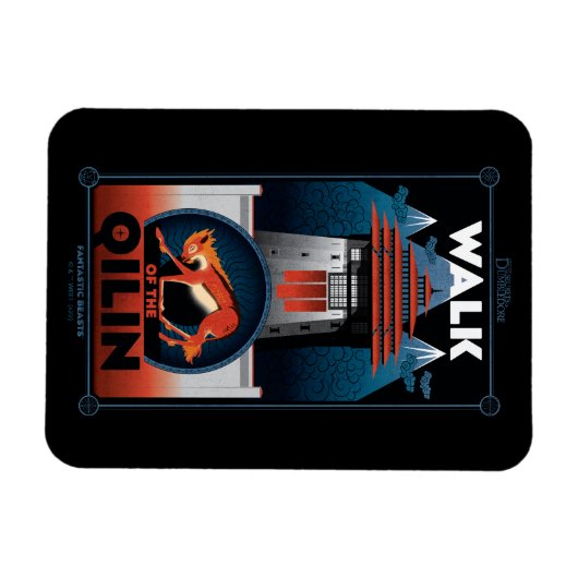 Walk van de grafische kaart van de Qilin Mountain Magneet (Horizontaal)