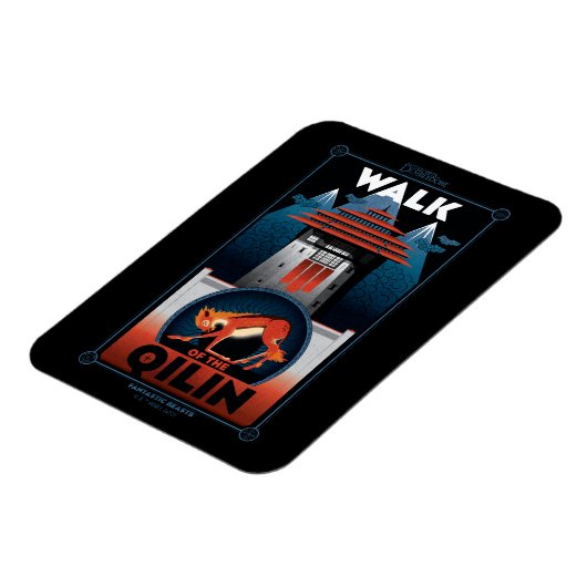 Walk van de grafische kaart van de Qilin Mountain Magneet (Linkerzijde)