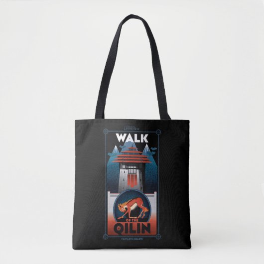 Walk van de grafische kaart van de Qilin Mountain Tote Bag (Voorkant)