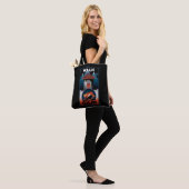 Walk van de grafische kaart van de Qilin Mountain Tote Bag (Op model)