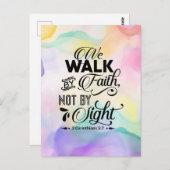 Walk van Faith Briefkaart (Voorkant / Achterkant)