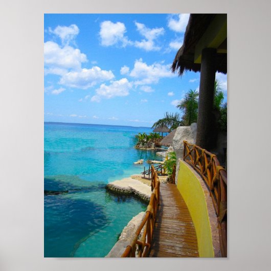 Walk Way to Cool Blue Poster (Voorkant)