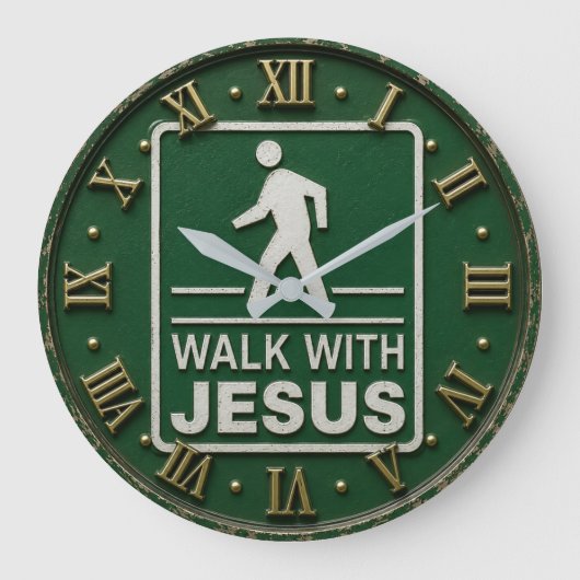 Walk with Jesus Christian Grote Klok (Voorkant)