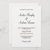 'Walk with Me' Bruiloft Uitnodiging Ontwerp (Voorkant / Achterkant)