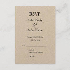 'Walk with Me' RSVP-ontwerp RSVP Kaartje