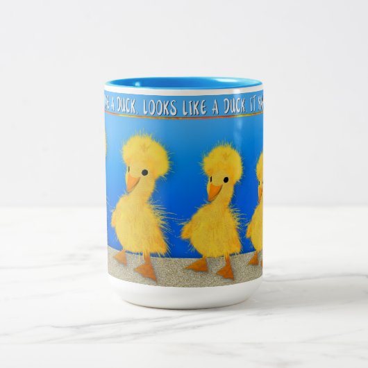 WALK ZOALS EEN EENVOUDIG, MOK, HET KAN EEN EENVOUD TWEEKLEURIGE KOFFIEMOK (Center)