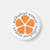 Walkabout Vrouw Logo Magneet (Voorkant)