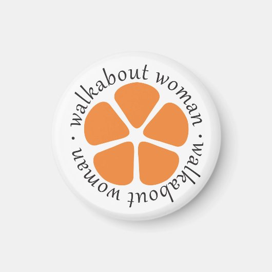 Walkabout Vrouw Logo Magneet (Voorkant)