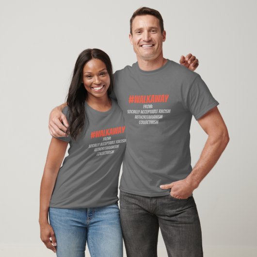 #WalkAfscheid van Collectivisme, racisme T-shirt (Unisex)