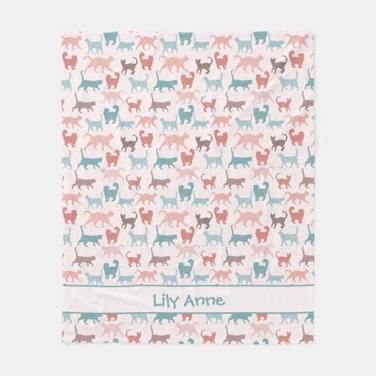 Walkat met naam fleece deken (Voorkant)