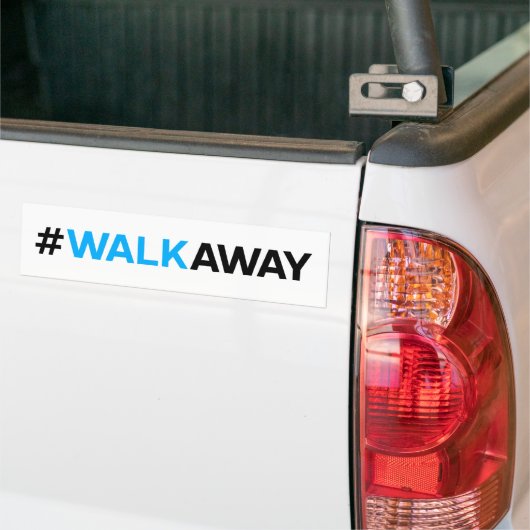 #WalkAway Bumpersticker ( kleur) (Op Truck)