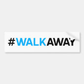 #WalkAway Bumpersticker ( kleur) (Voorkant)