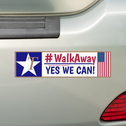 #Walkaway JA WE KUNNEN! Bumpersticker (Op auto)