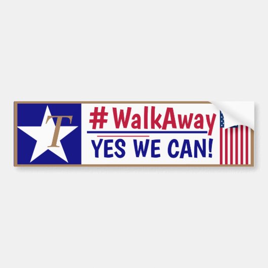 #Walkaway JA WE KUNNEN! Bumpersticker (Voorkant)