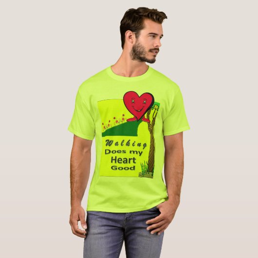Walken doet mijn hart goed t-shirt (Voorkant volledig)