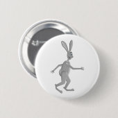 Walkende konijn ronde button 5,7 cm (Voorkant /achterkant)