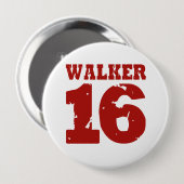 Walker 16 Campaign Jersey verhit Ronde Button 4,0 Cm (Voorkant /achterkant)