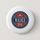 Walker 2016 Badge Stars and Circles Ronde Button 5,7 Cm (Voorkant)