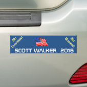 WALKER 2016 - geen klintons op struiken Bumpersticker (Op auto)