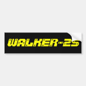 WALKER-25 Bumpersticker (Voorkant)