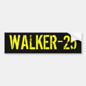 WALKER-25 Bumpersticker (Voorkant)