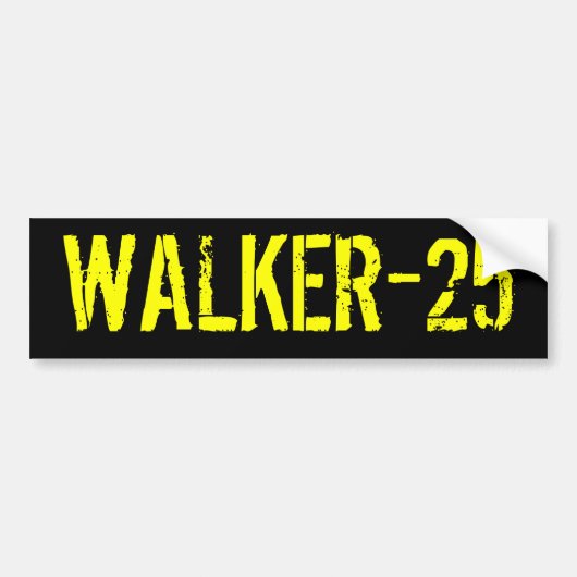 WALKER-25 Bumpersticker (Voorkant)