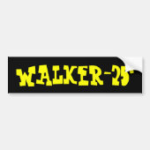 WALKER-25 Bumpersticker (Voorkant)