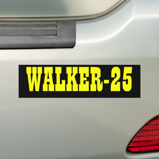 WALKER-25 Bumpersticker (Op auto)
