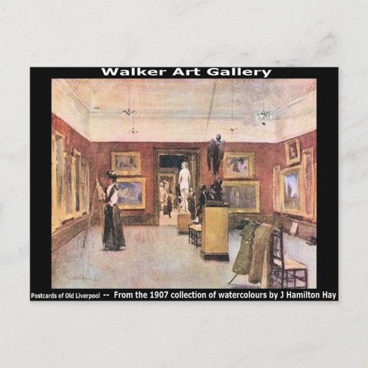Walker Art Gallery, William Brown St., Liverpool. Briefkaart (Voorkant)