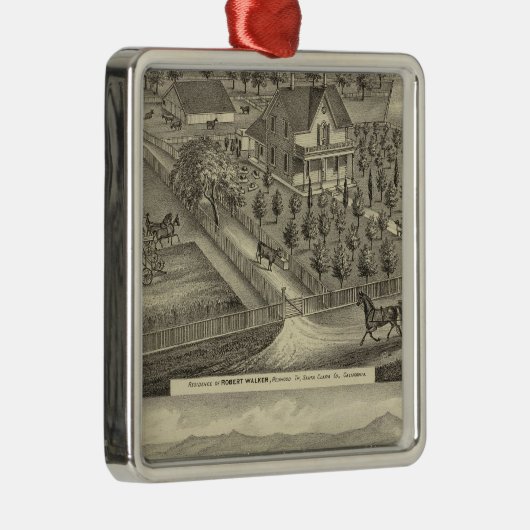 Walker, Ball residences Metalen Ornament (Rechts)