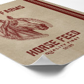 Walker Boerderijen Horse Feed Sack Poster (Hoek)