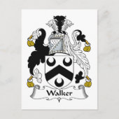 Walker Family Crest Briefkaart (Voorkant)