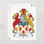 Walker Family Crest Briefkaart (Voorkant / Achterkant)