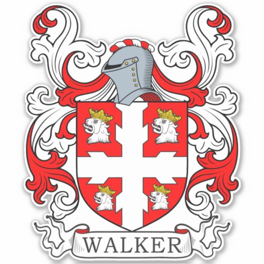 Walker Family Crest Sticker (Voorkant)
