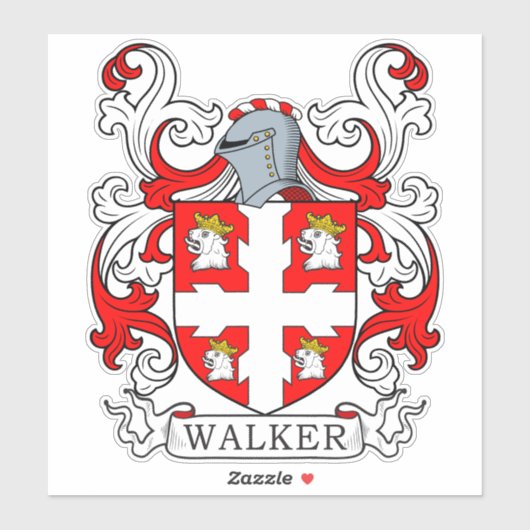 Walker Family Crest Sticker (Vel)
