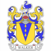 Walker Family Crest Sticker (Voorkant)