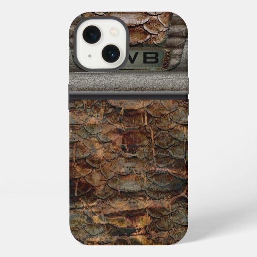 Walker Hiker Cool Monogram iPhone Hoesje (Achterkant)