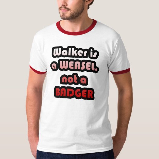 Walker is een WEASEL T-shirt (Voorkant)