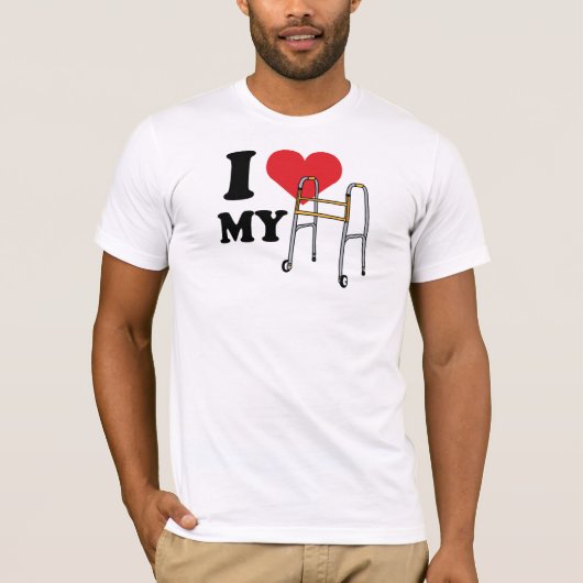 Walker Love Mannen T T-shirt (Voorkant)