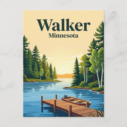 Walker, Minnesota Briefkaart (Voorkant)