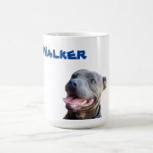 Walker Name with Staffy Bull Terrier, Coffee Mok (Center)