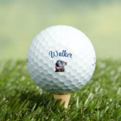Walker Name With Staffy Bull Terrier,  Golfballen (Insitu Shirt)