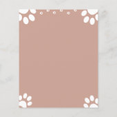 Walker Pet Sitting Business Custom Foto Flyer (Achterkant)