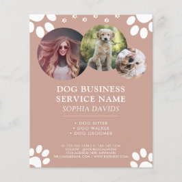 Walker Pet Sitting Business Custom Foto Flyer