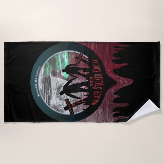 Walker Stalker Cruise 2019 Beach Towel Strandlaken (Voorkant)