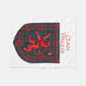 Walker Tartan Scottish Plaid Lion Rampant Fleece Deken (Voorkant (Horizontaal))