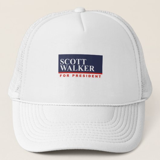 WALKER VOOR PRESIDENT (Banner) Trucker Pet (Voorkant)