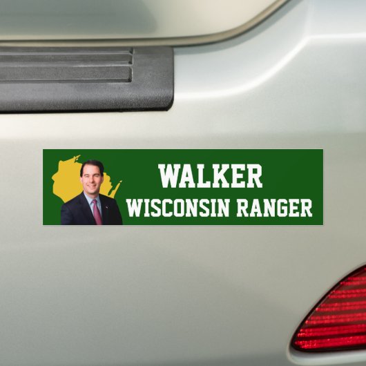 Walker Wisconsin Ranger Bumpersticker (Op auto)